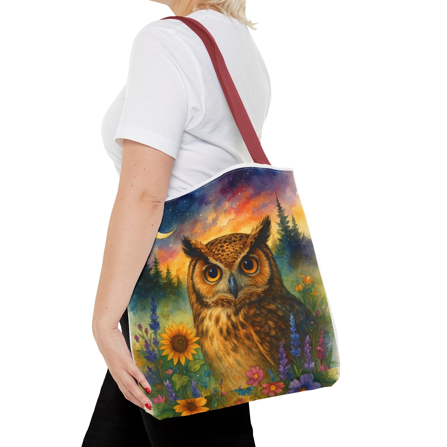 Midnight Wisdom – Owl Tote Bag