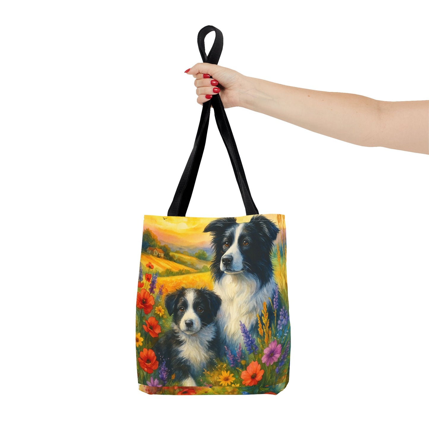 Guardians of the Heart – Border Collie Tote Bag