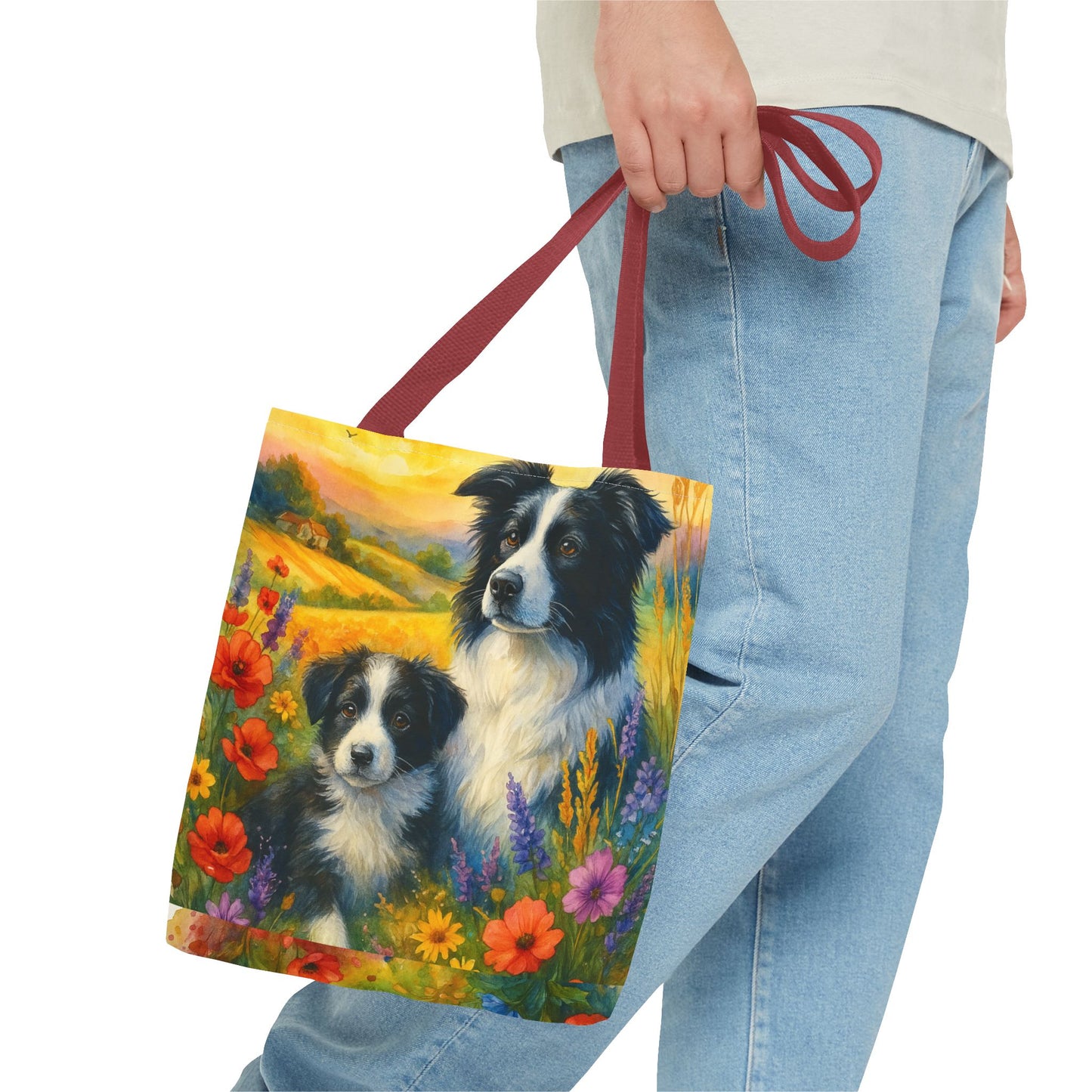 Guardians of the Heart – Border Collie Tote Bag