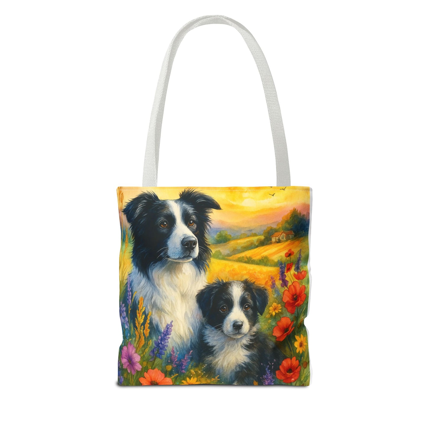 Guardians of the Heart – Border Collie Tote Bag