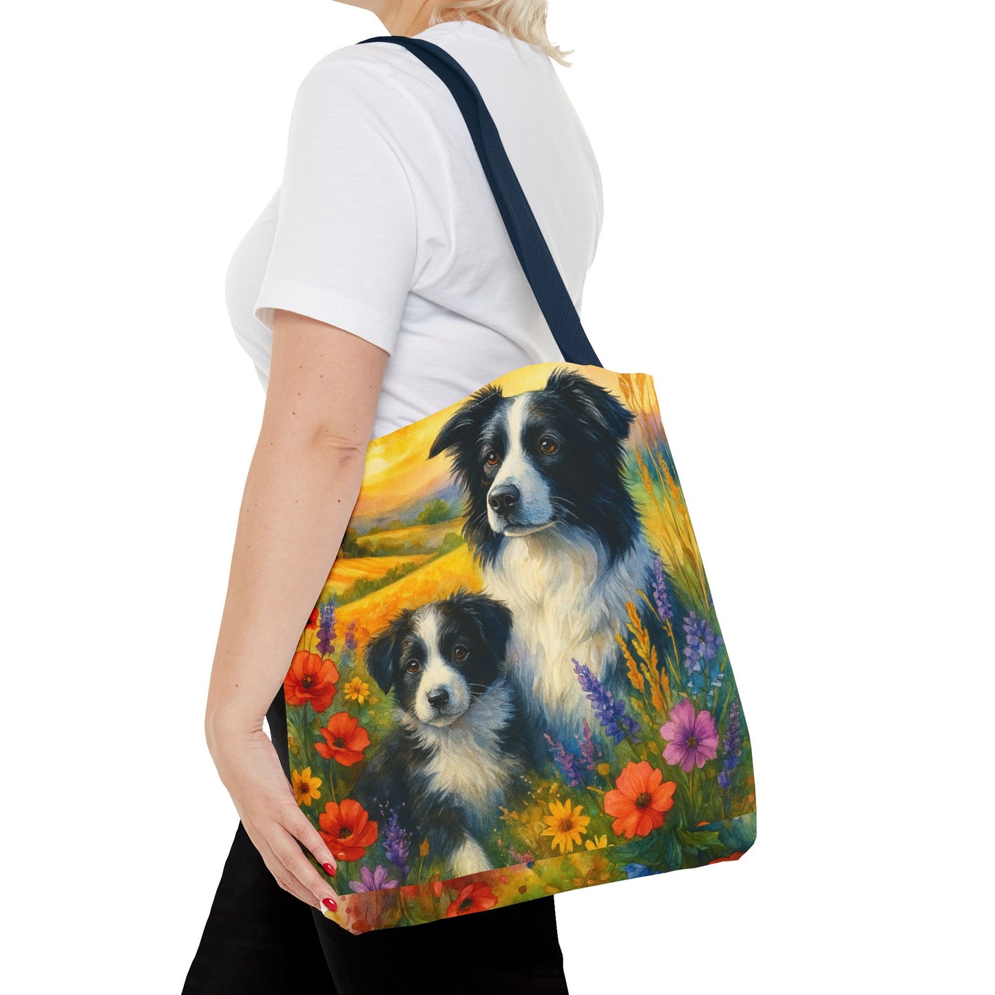 Guardians of the Heart – Border Collie Tote Bag