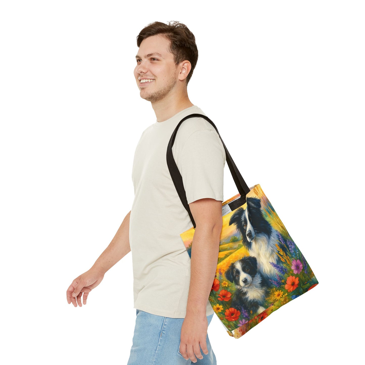 Guardians of the Heart – Border Collie Tote Bag