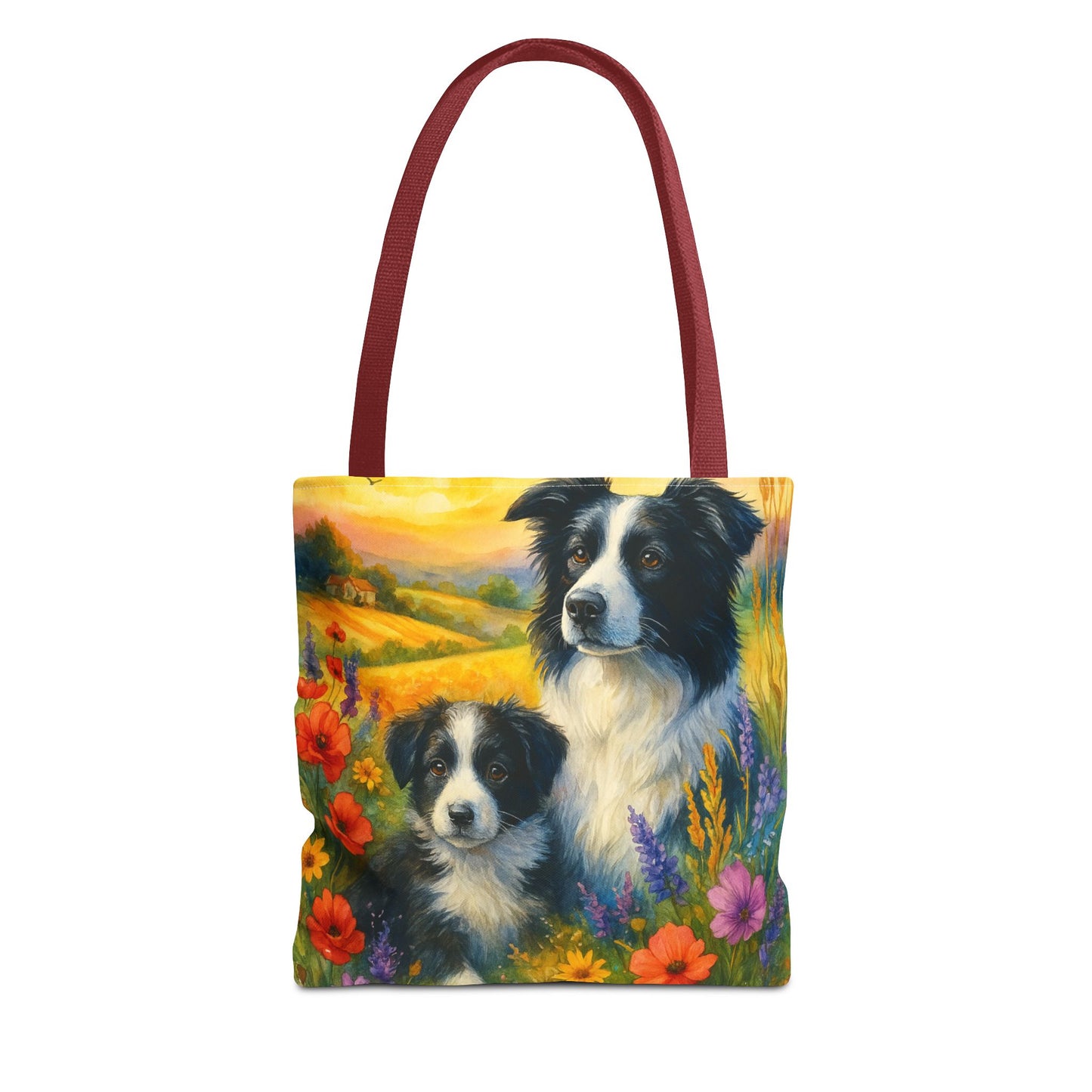Guardians of the Heart – Border Collie Tote Bag