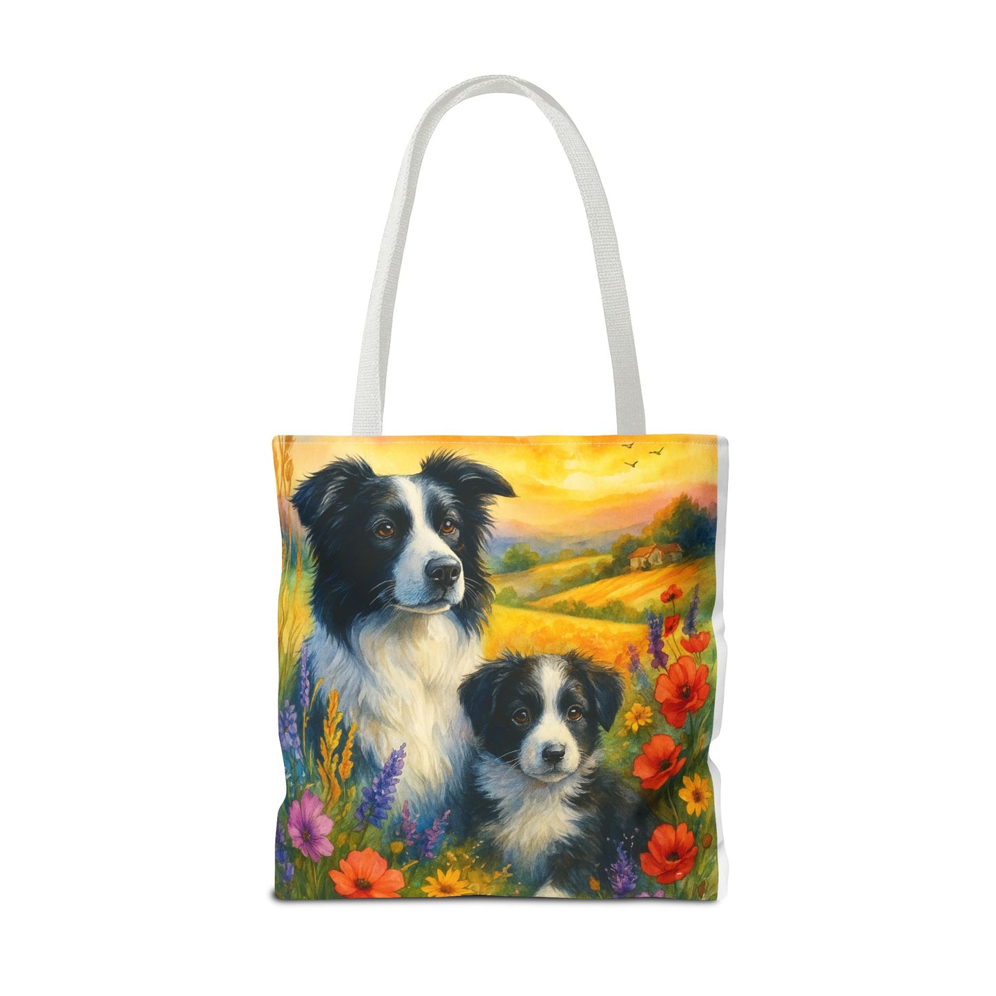Guardians of the Heart – Border Collie Tote Bag