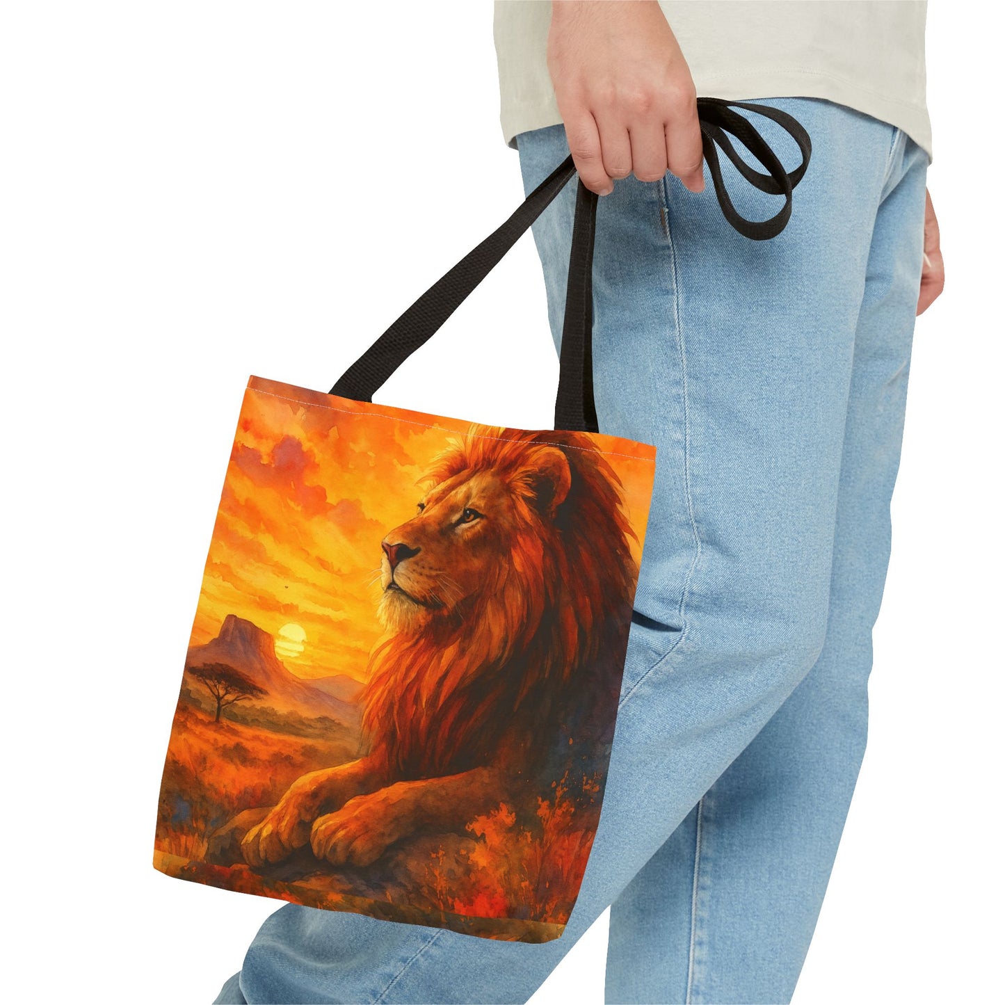 Rise with Courage – Lion Tote Bag