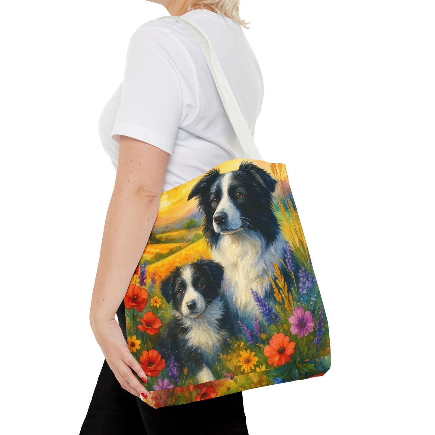 Guardians of the Heart – Border Collie Tote Bag