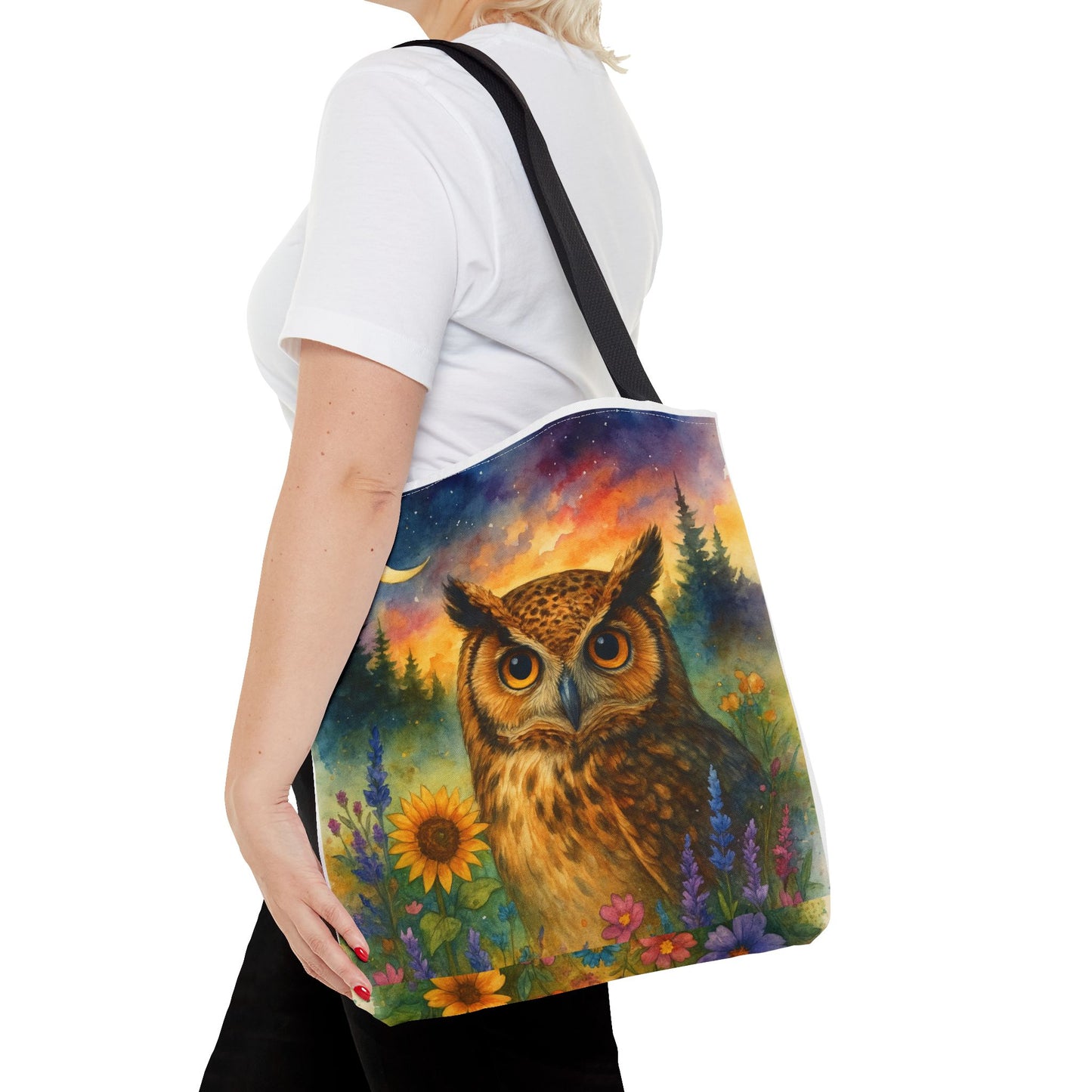Midnight Wisdom – Owl Tote Bag