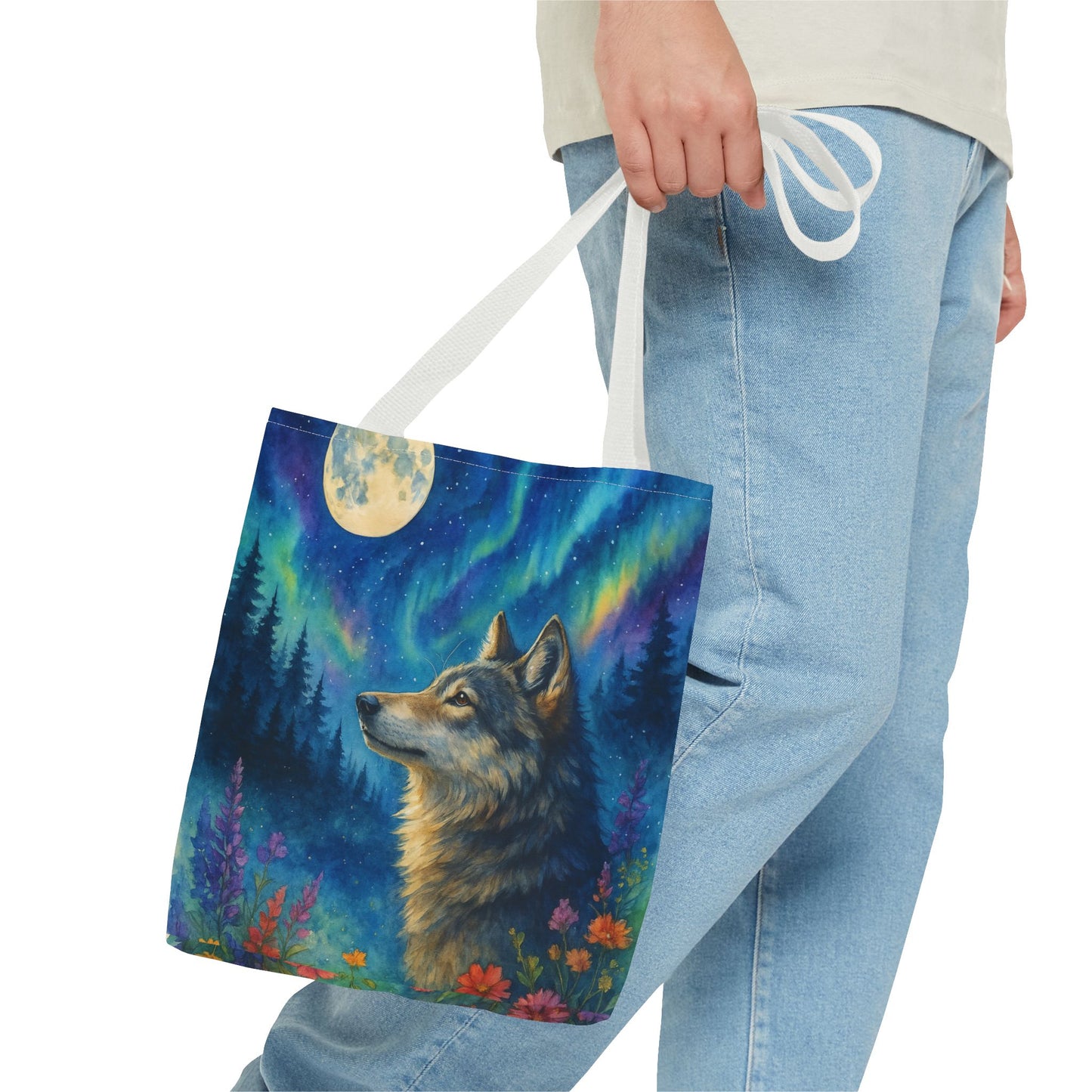 Moonwatcher – Wolf Tote Bag