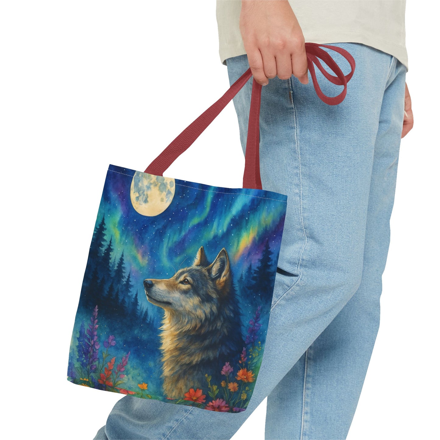 Moonwatcher – Wolf Tote Bag