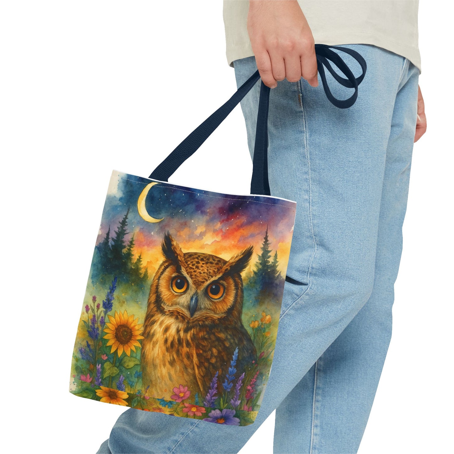 Midnight Wisdom – Owl Tote Bag