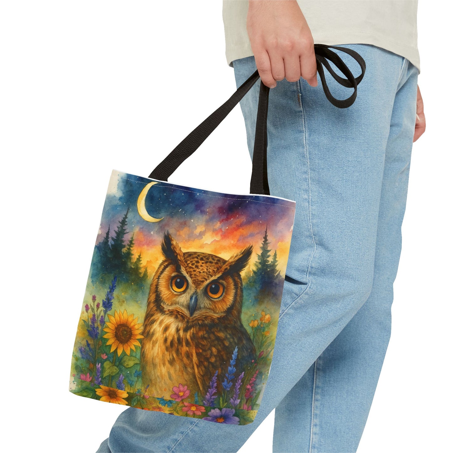 Midnight Wisdom – Owl Tote Bag