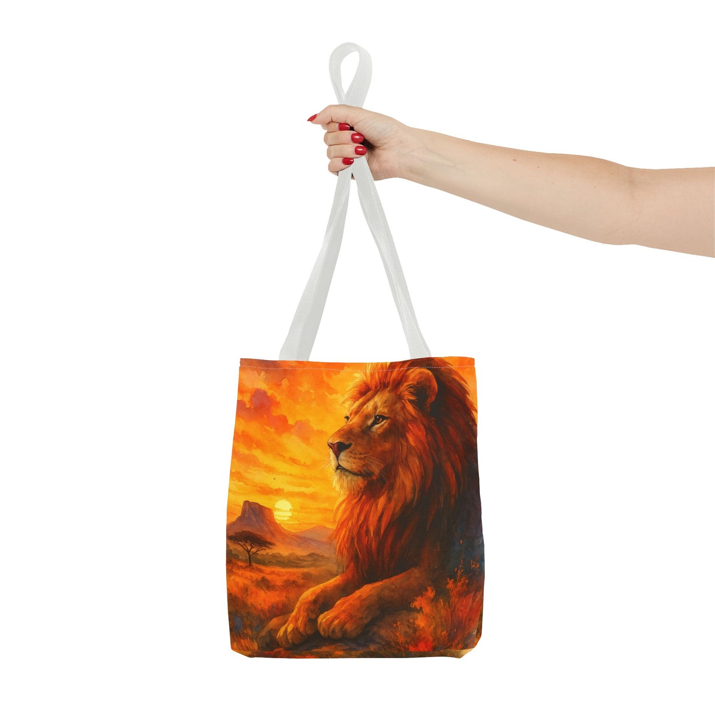 Rise with Courage – Lion Tote Bag