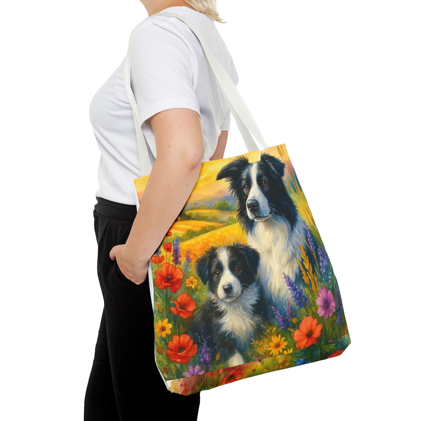 Guardians of the Heart – Border Collie Tote Bag
