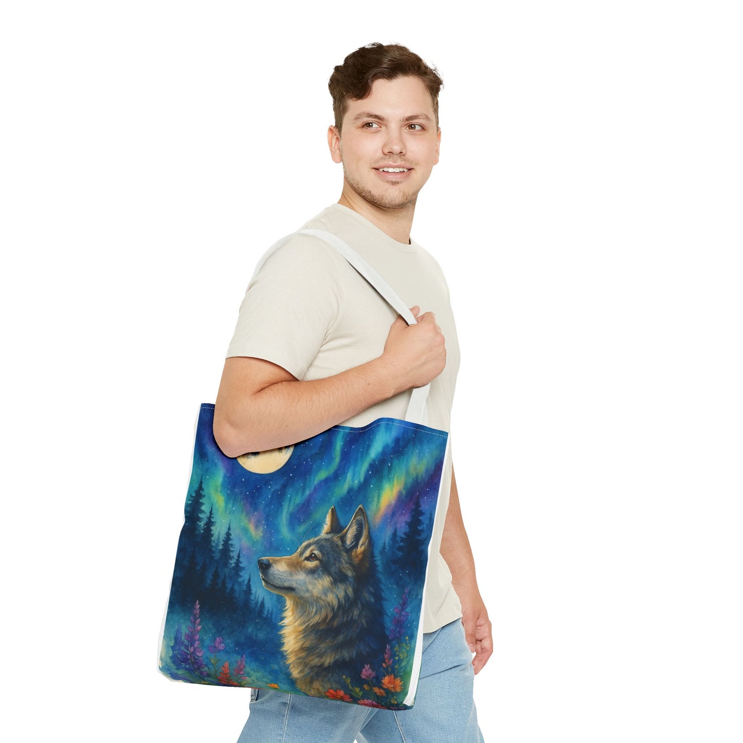 Moonwatcher – Wolf Tote Bag
