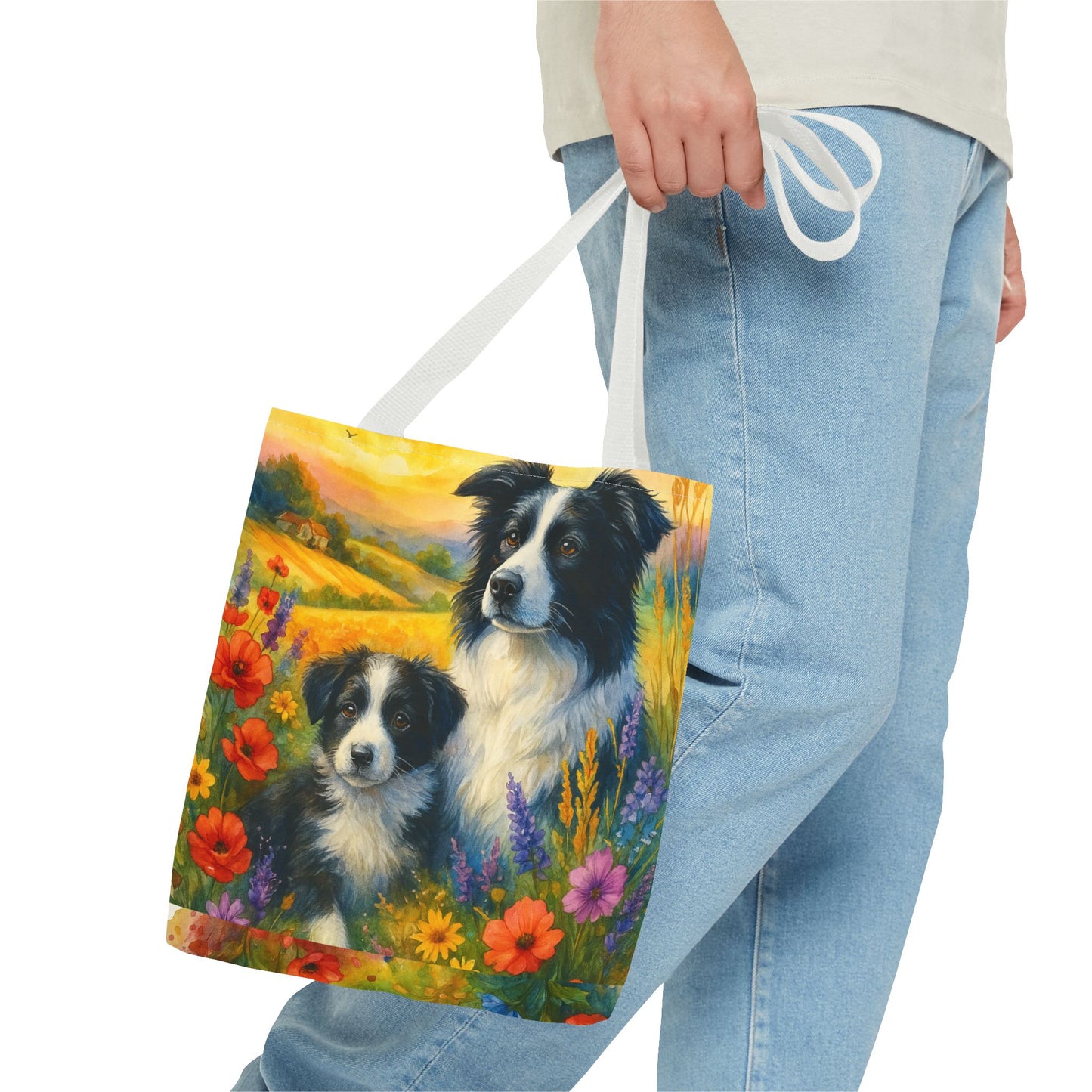 Guardians of the Heart – Border Collie Tote Bag