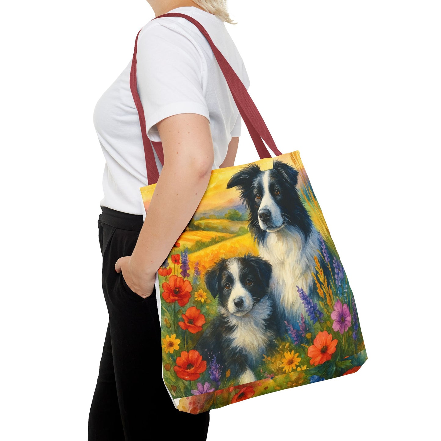 Guardians of the Heart – Border Collie Tote Bag