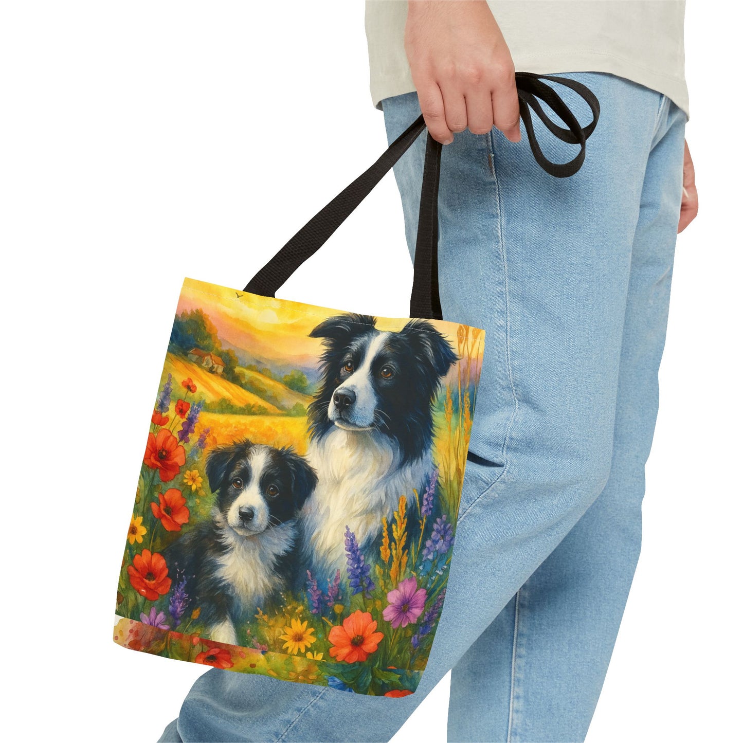 Guardians of the Heart – Border Collie Tote Bag