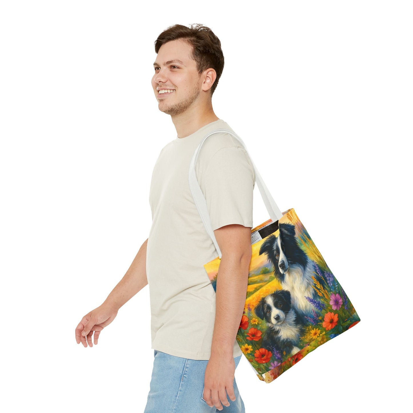 Guardians of the Heart – Border Collie Tote Bag