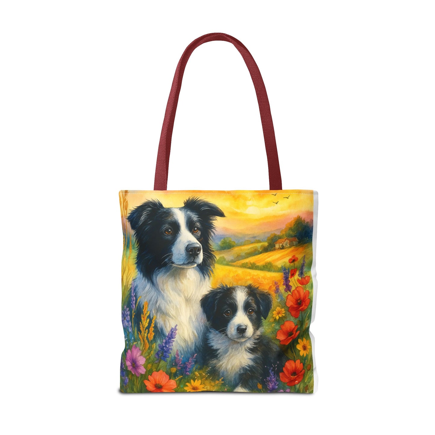 Guardians of the Heart – Border Collie Tote Bag