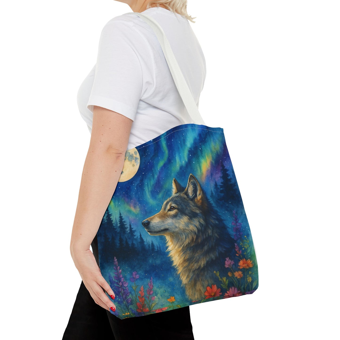 Moonwatcher – Wolf Tote Bag