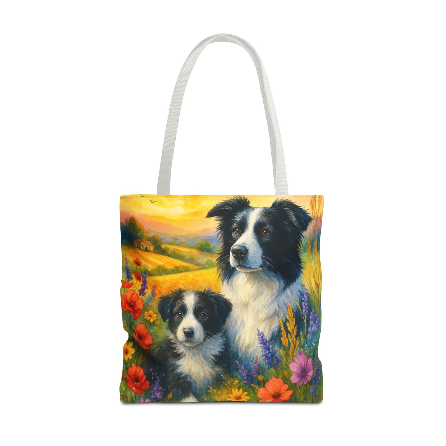 Guardians of the Heart – Border Collie Tote Bag