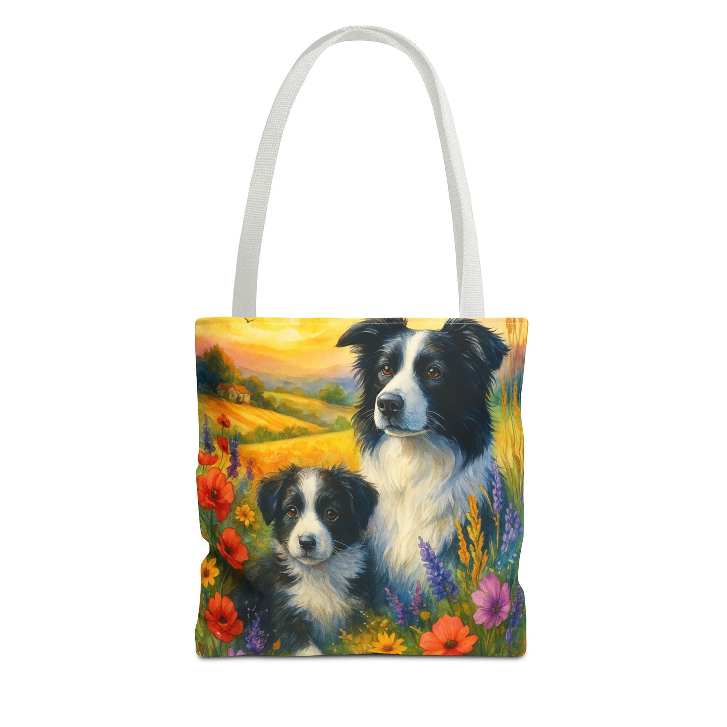 Guardians of the Heart – Border Collie Tote Bag