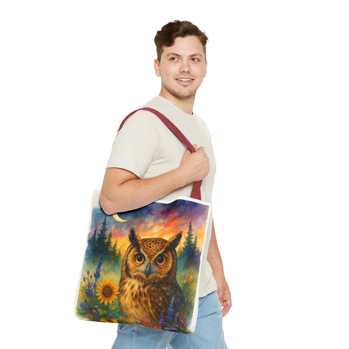 Midnight Wisdom – Owl Tote Bag