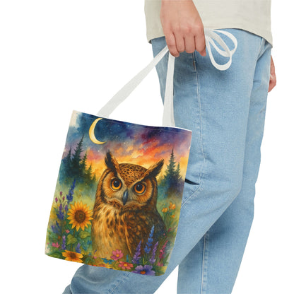 Midnight Wisdom – Owl Tote Bag
