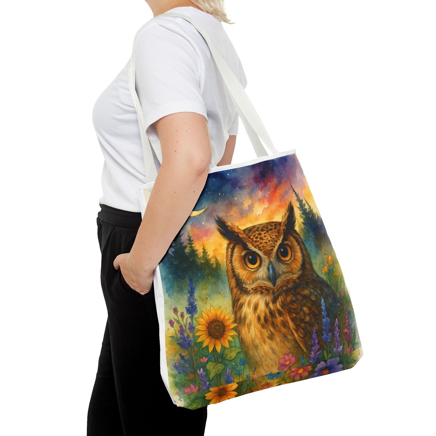Midnight Wisdom – Owl Tote Bag
