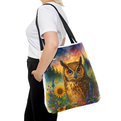 Midnight Wisdom – Owl Tote Bag