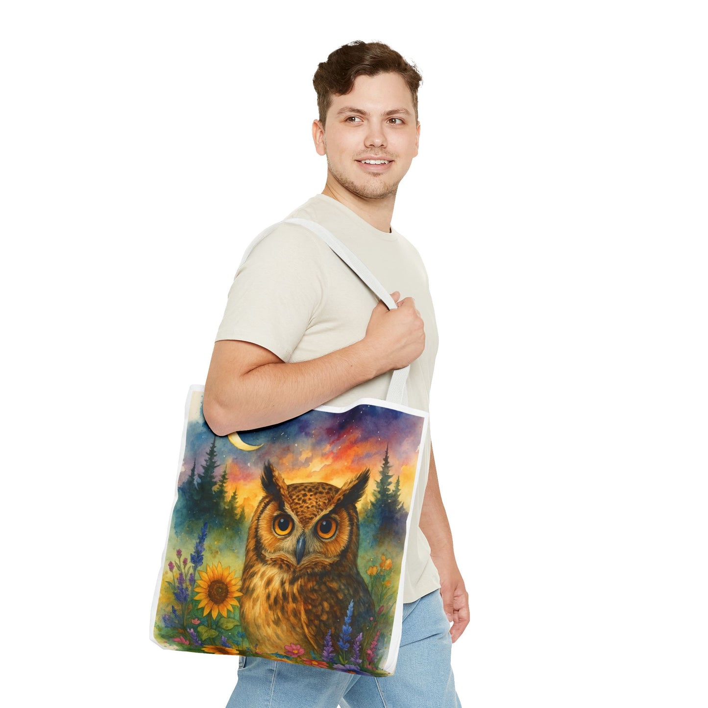Midnight Wisdom – Owl Tote Bag