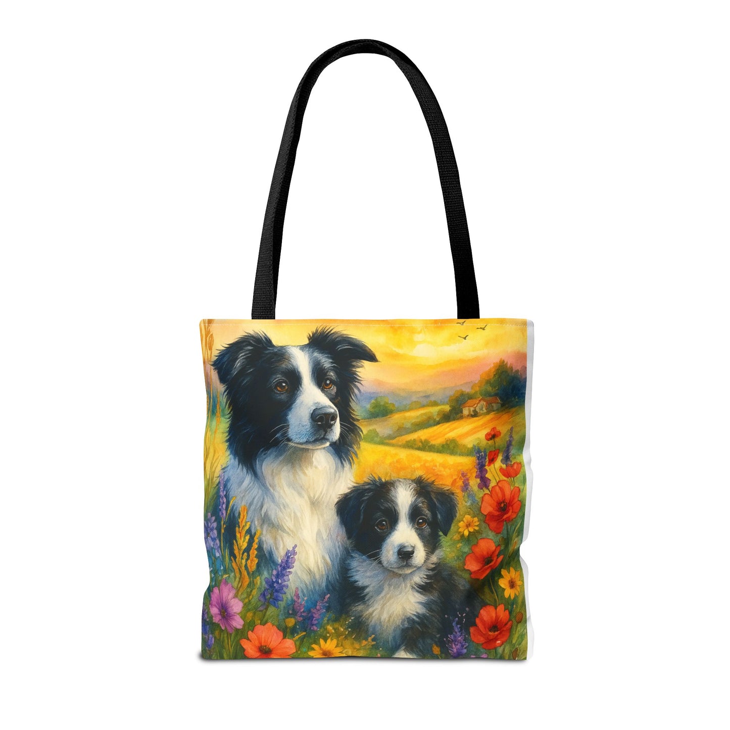 Guardians of the Heart – Border Collie Tote Bag