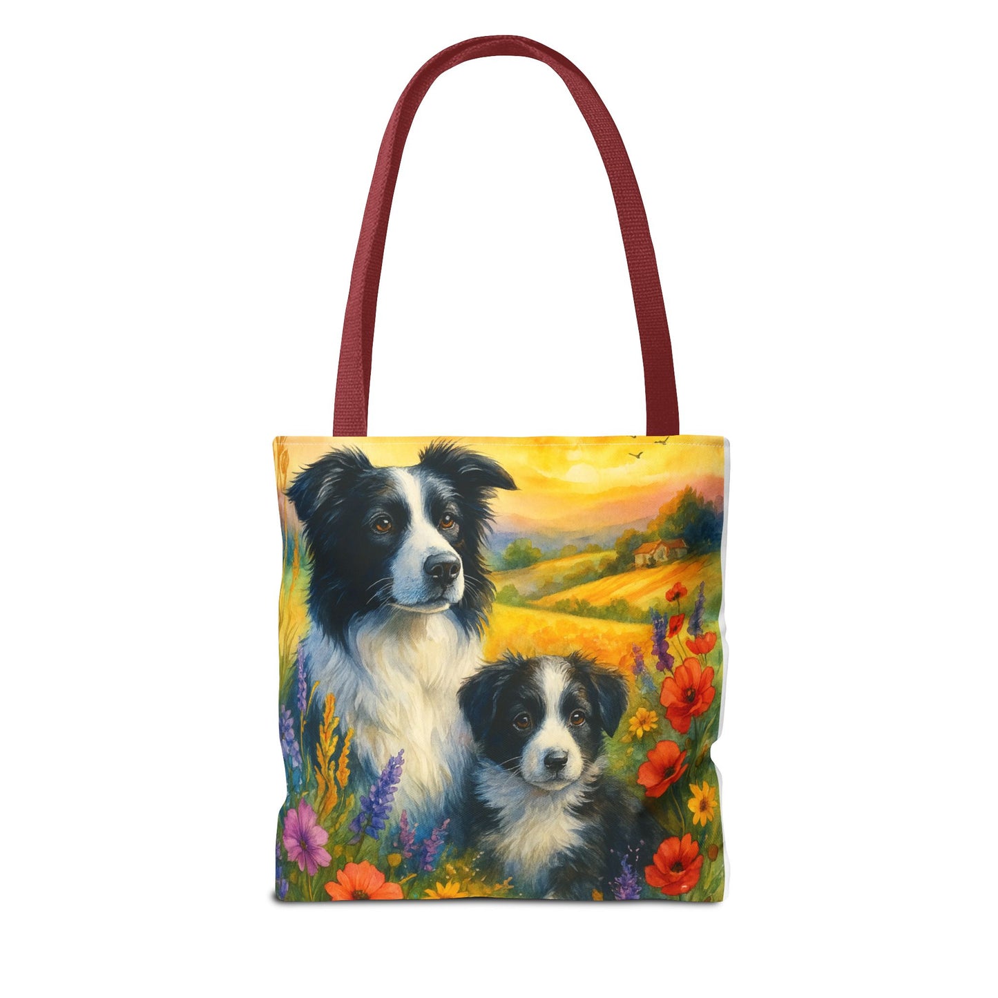 Guardians of the Heart – Border Collie Tote Bag