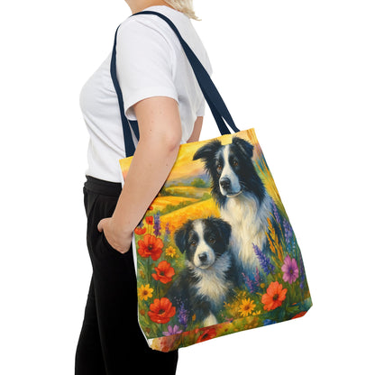 Guardians of the Heart – Border Collie Tote Bag