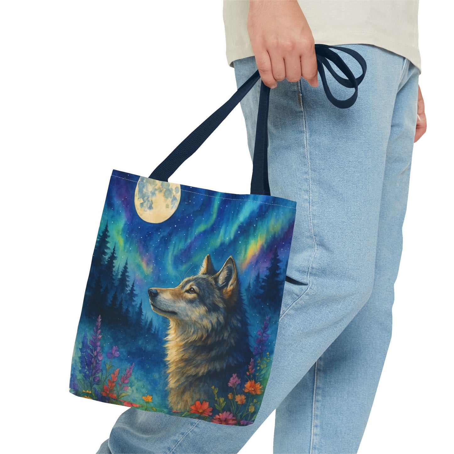 Moonwatcher – Wolf Tote Bag