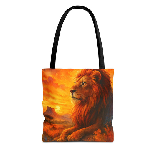 Rise with Courage – Lion Tote Bag