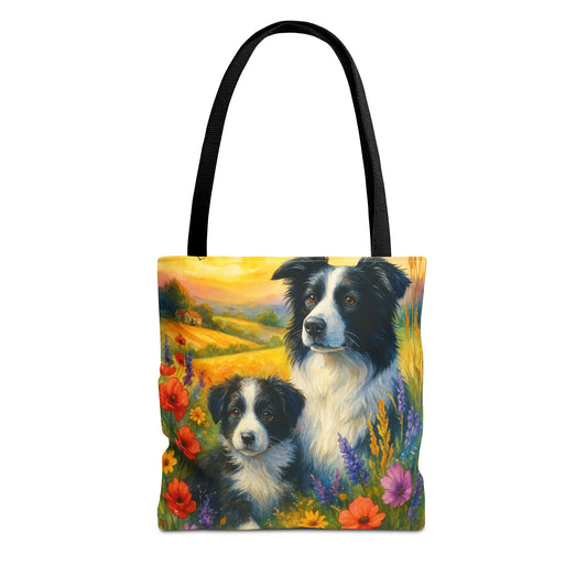 Guardians of the Heart – Border Collie Tote Bag