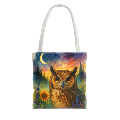 Midnight Wisdom – Owl Tote Bag