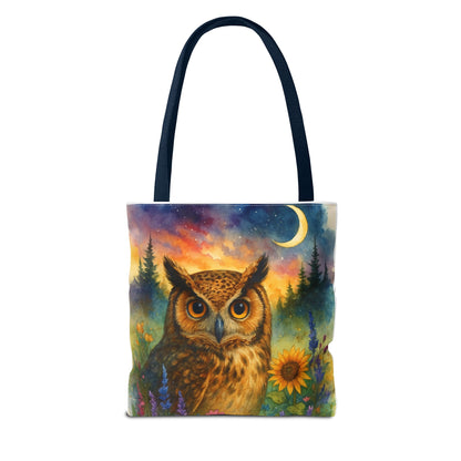 Midnight Wisdom – Owl Tote Bag