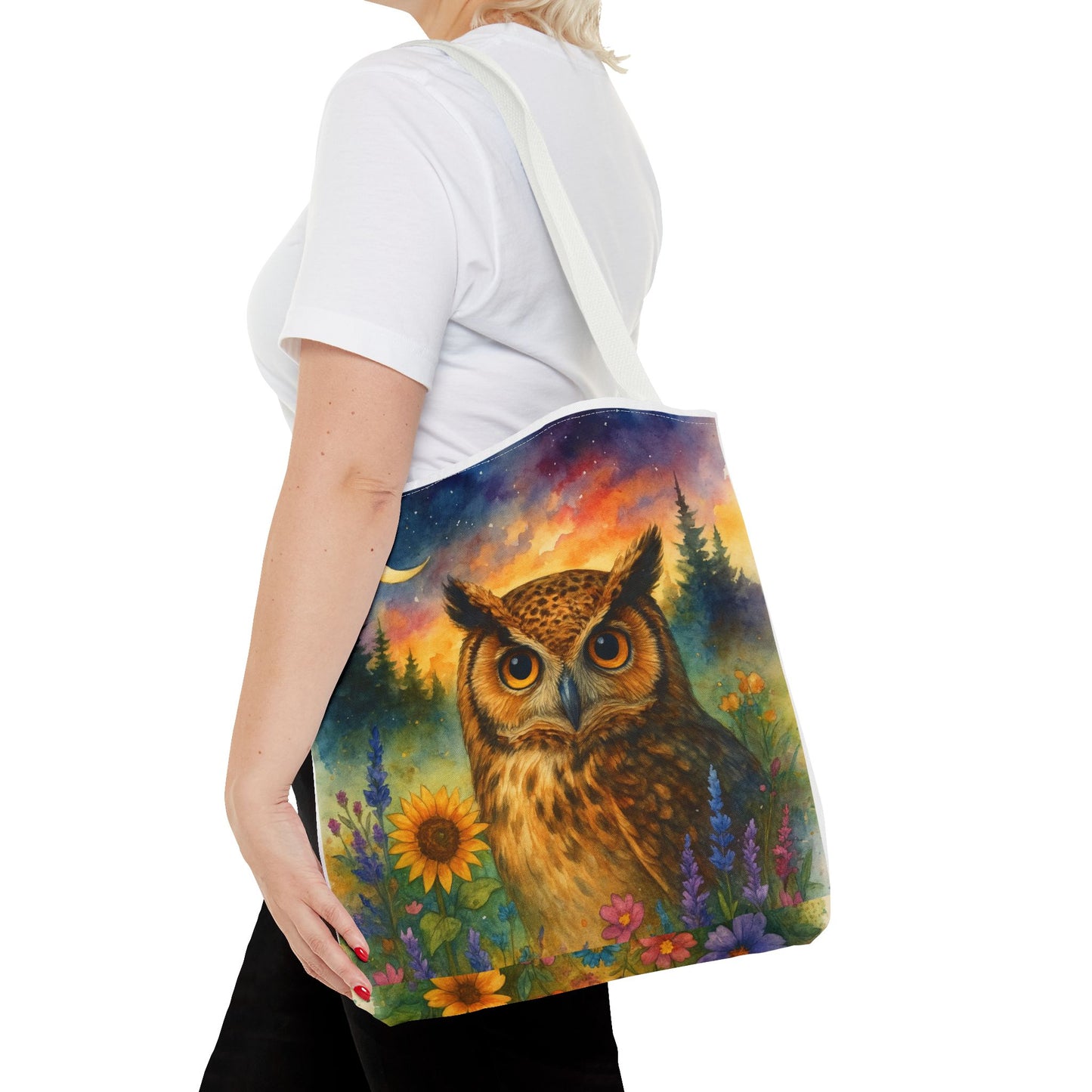 Midnight Wisdom – Owl Tote Bag
