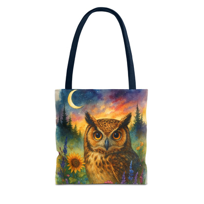 Midnight Wisdom – Owl Tote Bag
